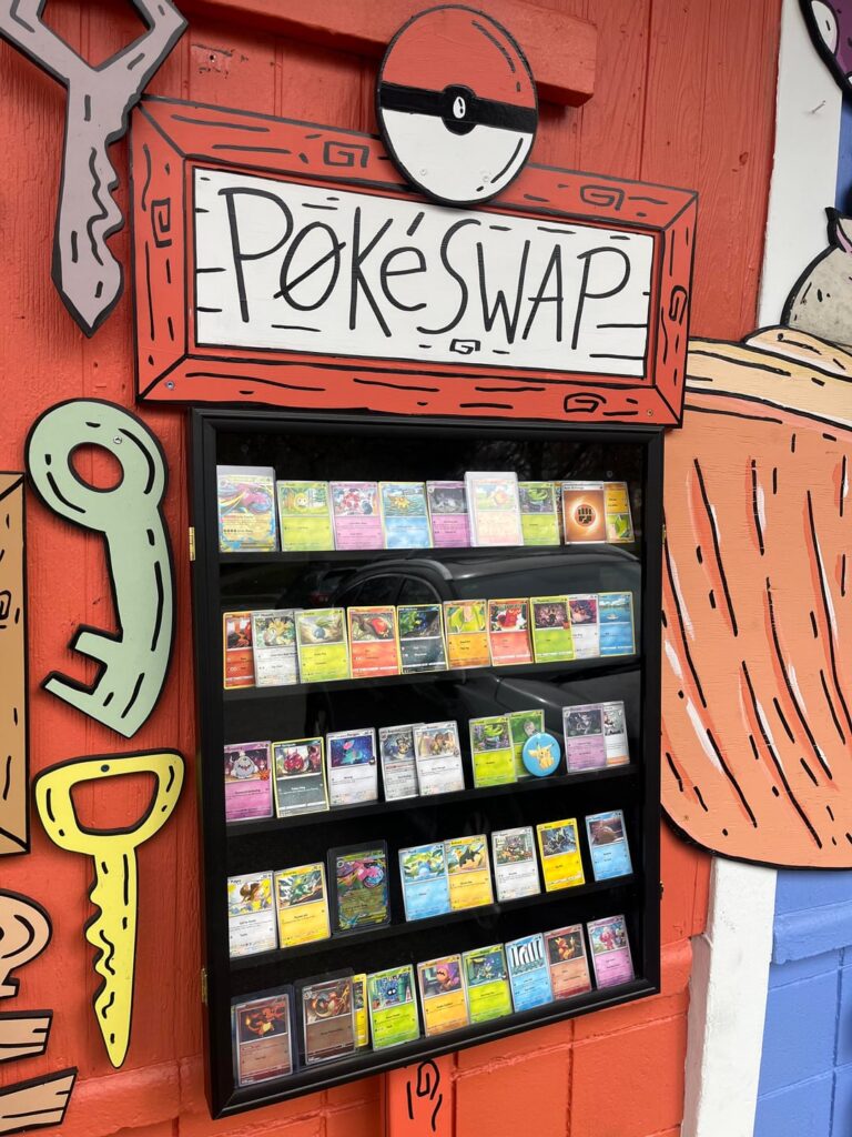 PDX local artist Mike Bennet has a PokéSwap at his art studio
