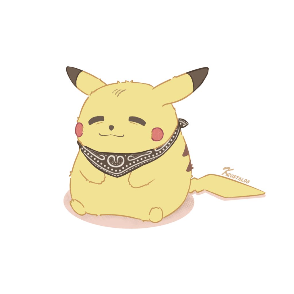 【OC】Doodle of a Pikachu (backpack) I had for 25+ years