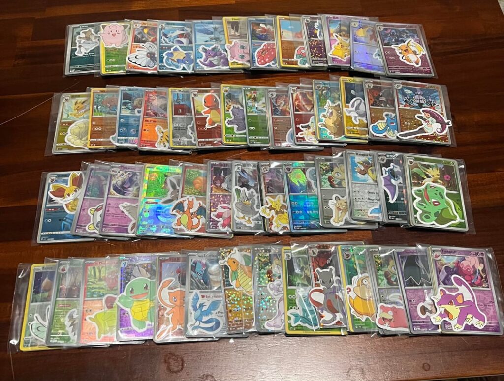 Making homemade Pokémon packs for kids, looking for ideas/thoughts