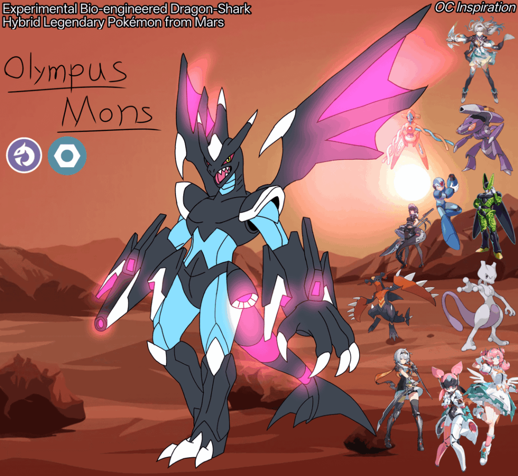Olympus Mons. A Martian Pokémon made by me.