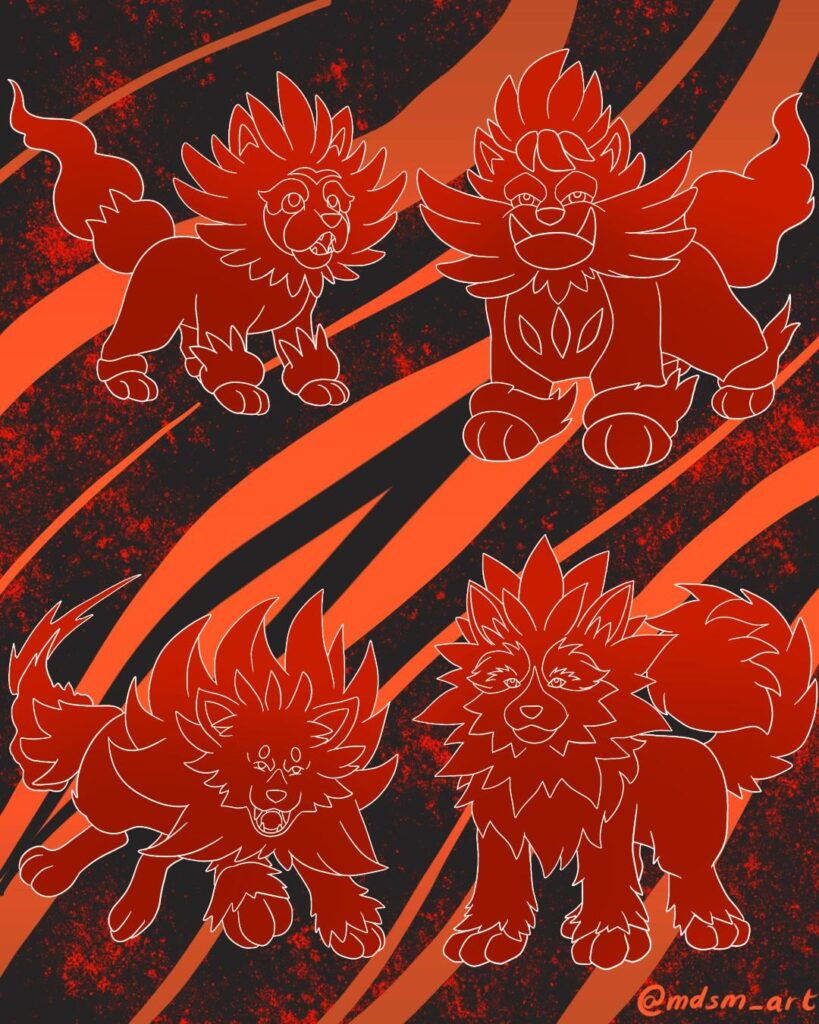 [OC] Some more Pombon evolution designs I made.