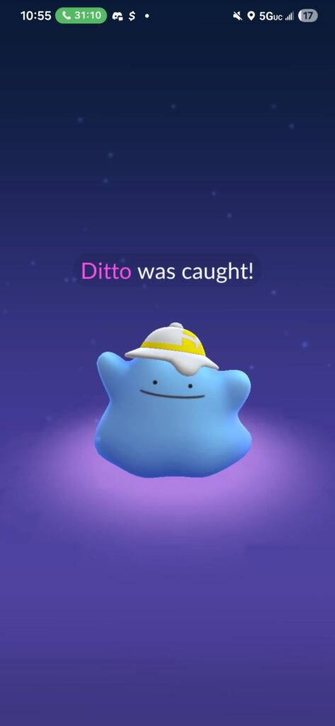 Lvl 1? Shiny? With the background AND the hat I wanted?