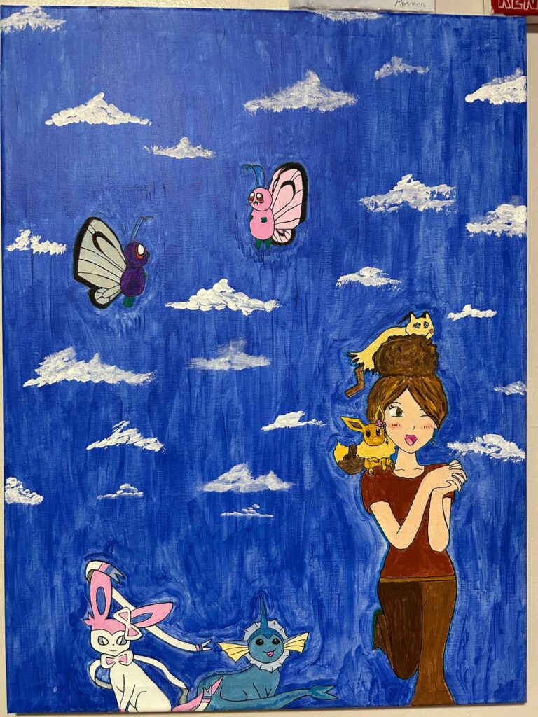 [OC] painted me n bae as trainers :)