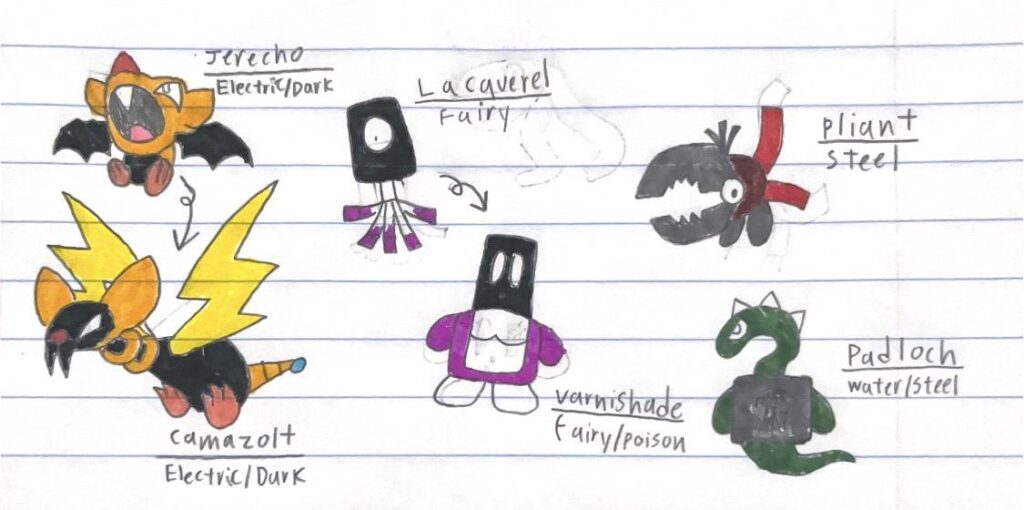 Electric Bat and Object Fakemon