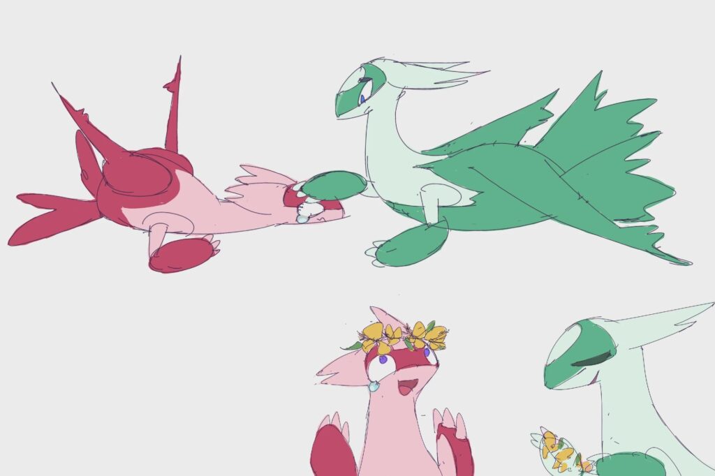 Cheering her up | Lati art (by me)