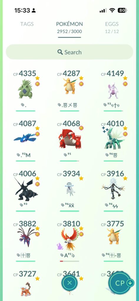 What happened to the PokeGenie Keyboard names?