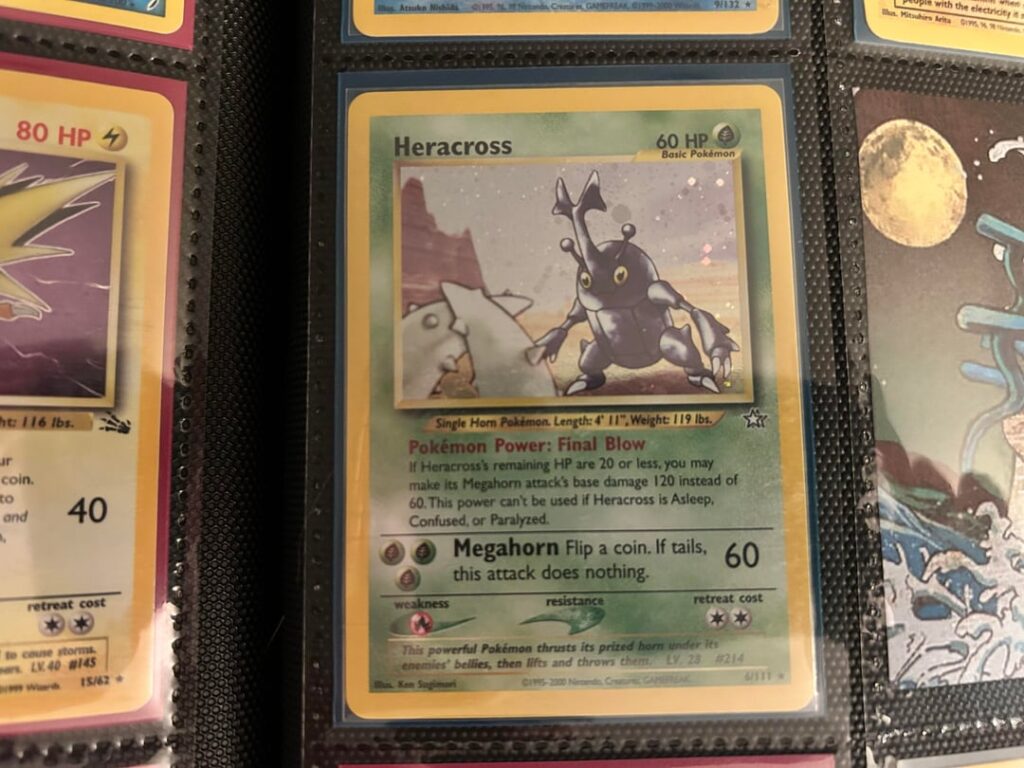 Grail Card Acquired! Neo Genesis Heracross Holo