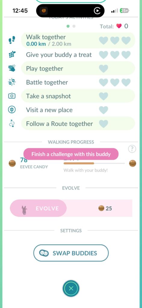 How do I evolve my eevee.. if there’s no specific “challenge”?