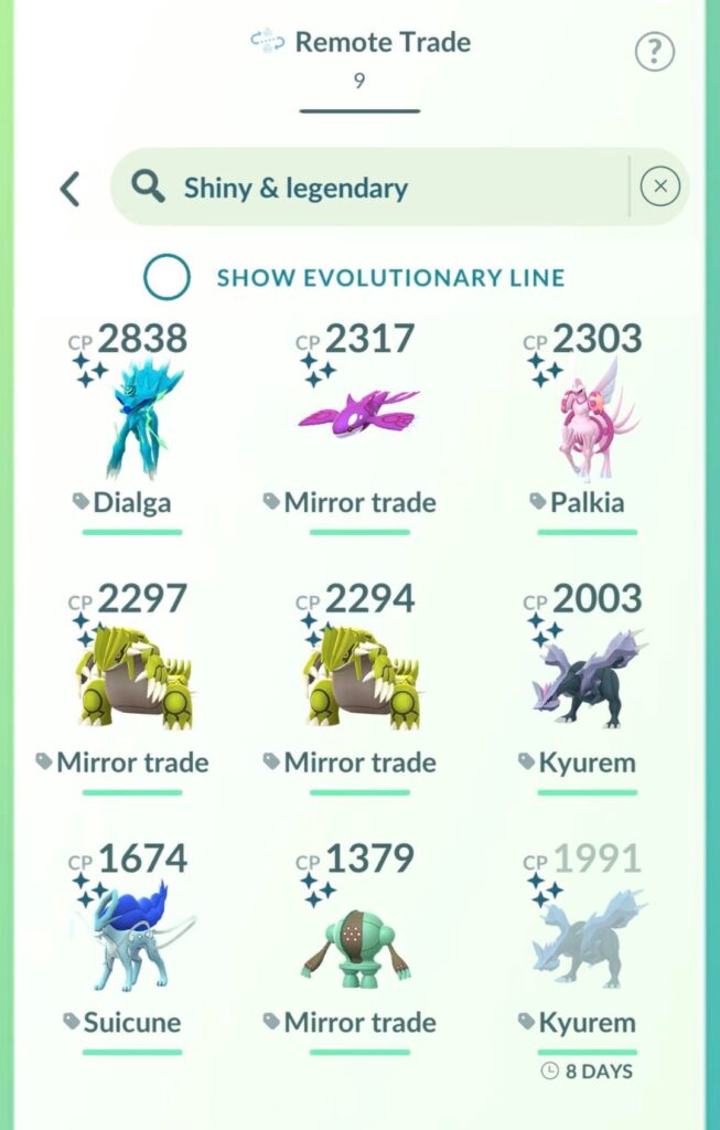I had someone message me on campfire I do not have enough to offer for a remote trade 😱. This is what I had/have tagged.