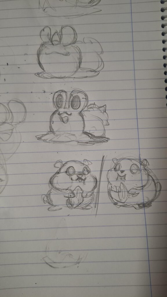 Which of this grass-type starter ideas is the best? I feel like the snail is more unique but the hamster maybe is better?