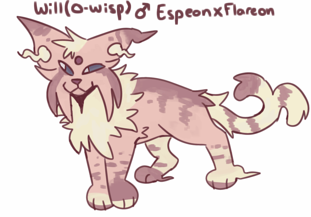 Espeon x Flareon hybrid [OC]