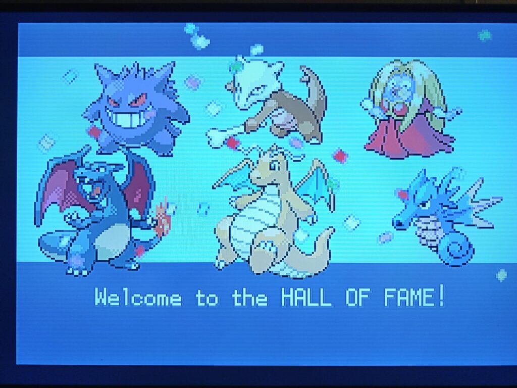 Finally beat leaf green for the first time! (switch version)