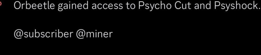 Orbeetle gained access to Psycho Cut and Psyshock (via Pokeminers)