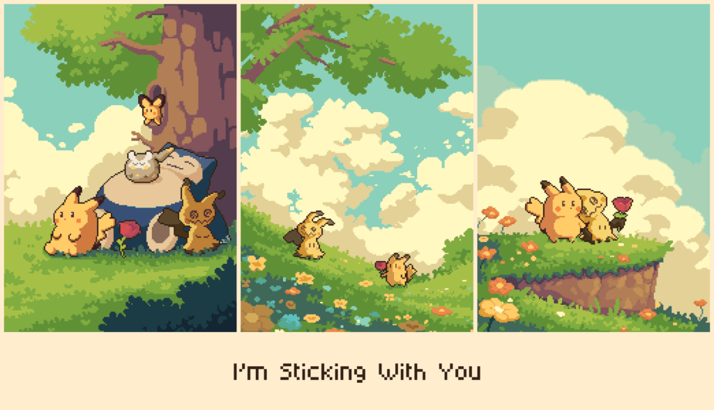 I'm sticking with you!