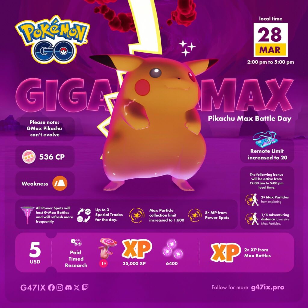 Gigantamax Pikachu