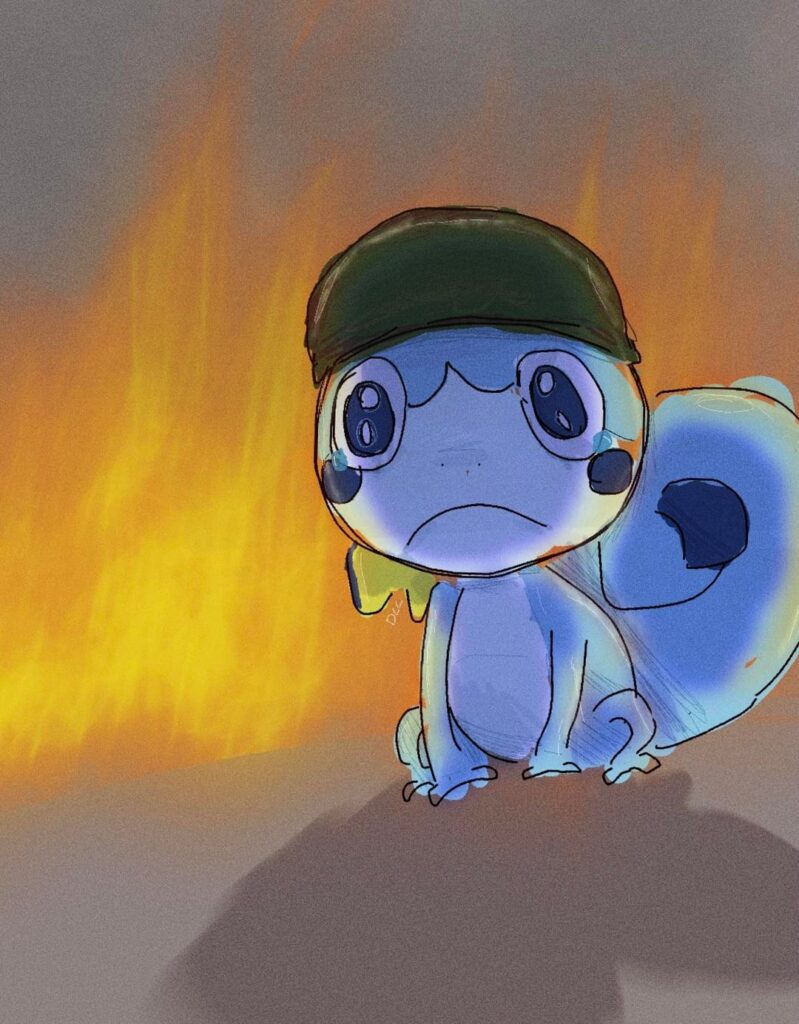 people were too mean to the sobble evolution line so i sent him to pokéwar