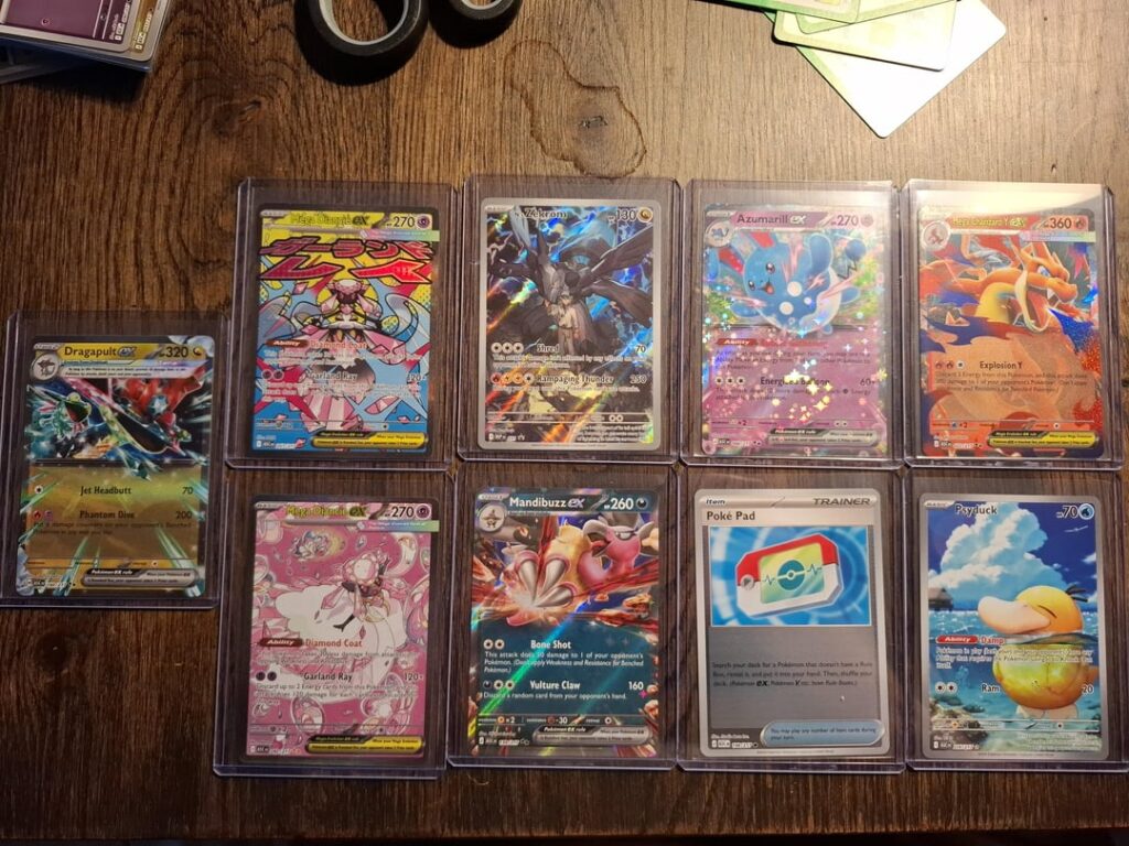 My pulls from 1 ETB and 10 boosters Ascended Heroes