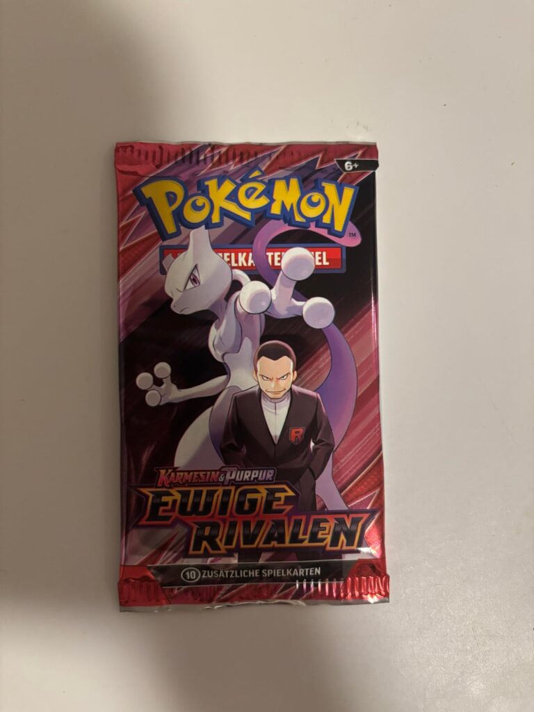 This is how I got a pack from a Friend, he swears that’s how he got it in the booster box? (It’s half transparent at the back)