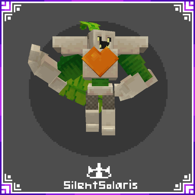 The redesign of my Fakemon Gallagourd coming to the next update for my Datapack : Silent's Minemons