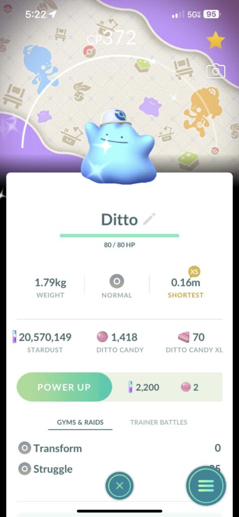 Finally! After catching about 40 of these little fellows