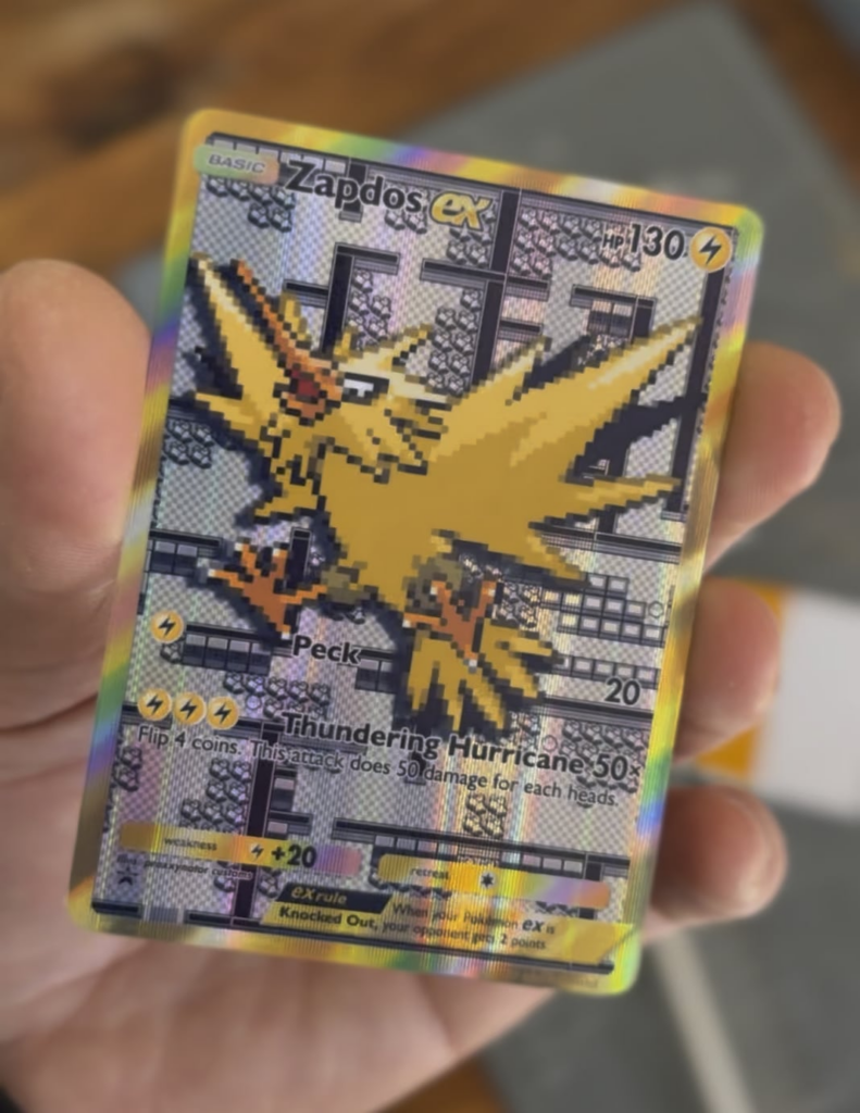 i crafted a custom Zapdos on Kanto Power Plant