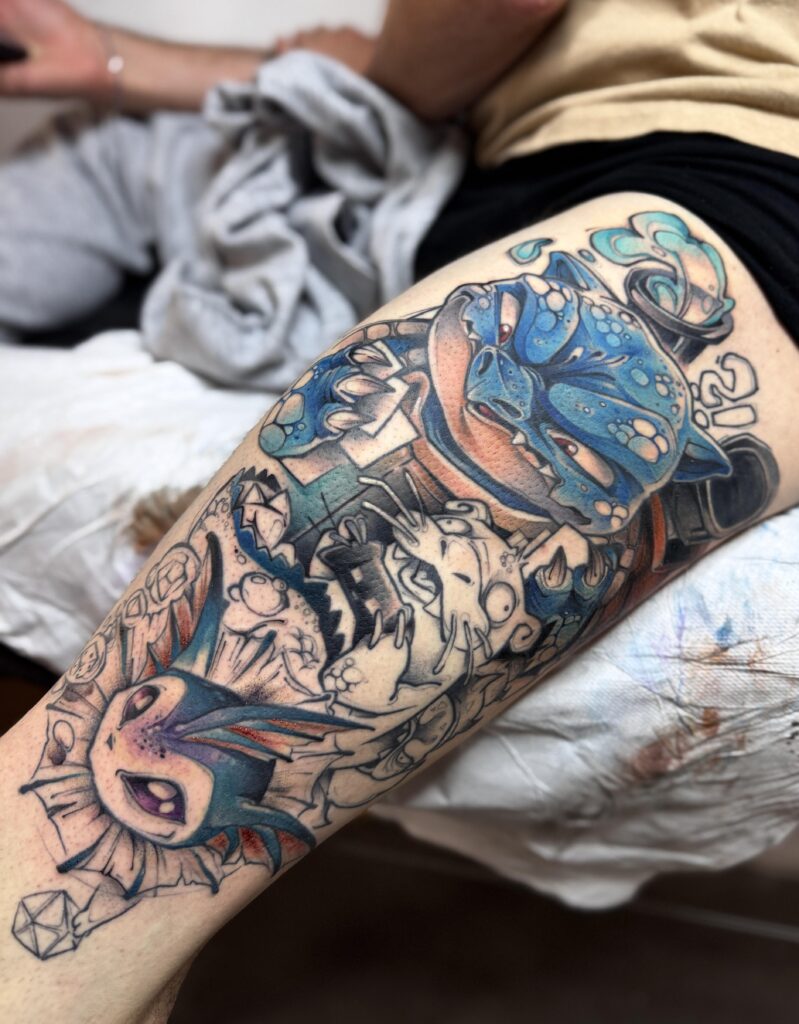 Pokémon Tattoo wip by Kleinhutt,Berlin