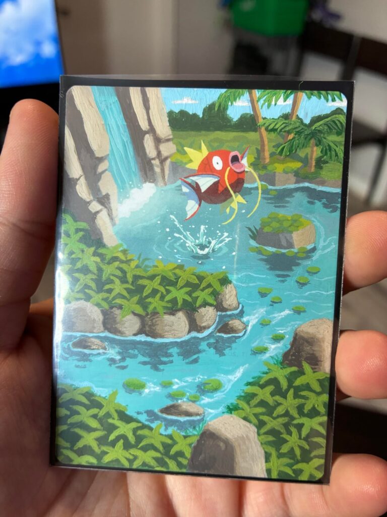 Painte pokemon cards