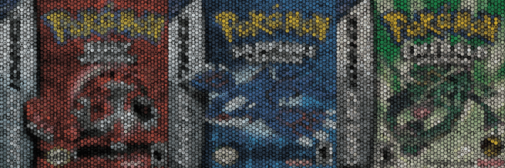 Happy Pokémon Day! Here are my latest boxart hex mosaics featuring every Hoenn Pokémon! (OC)