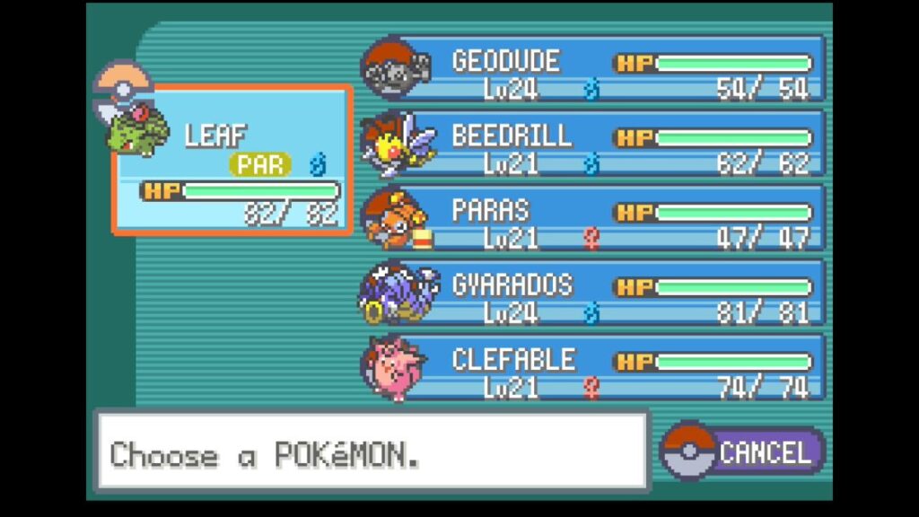 Rate my team of pokemon fire red