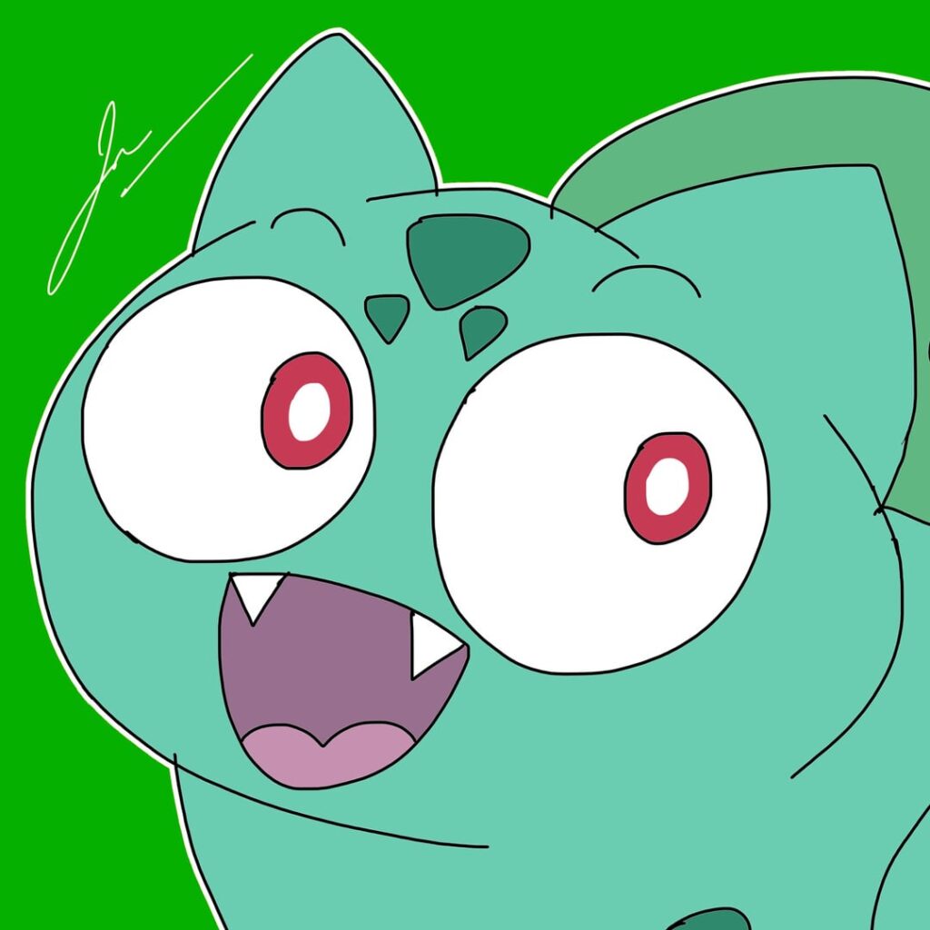 My Starter Pokemon Drawing PFPs. Base Form; First 5 Gens. Feel Free To Use Them [OC]