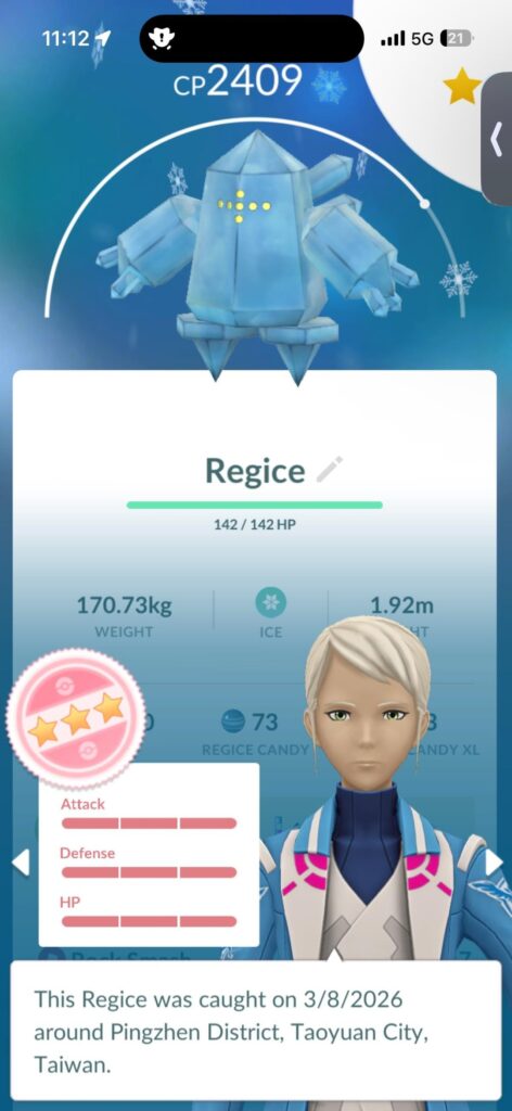 Still Cannot Believe It. Hundo Regice Caught off Insense Spawn. Just WOW.
