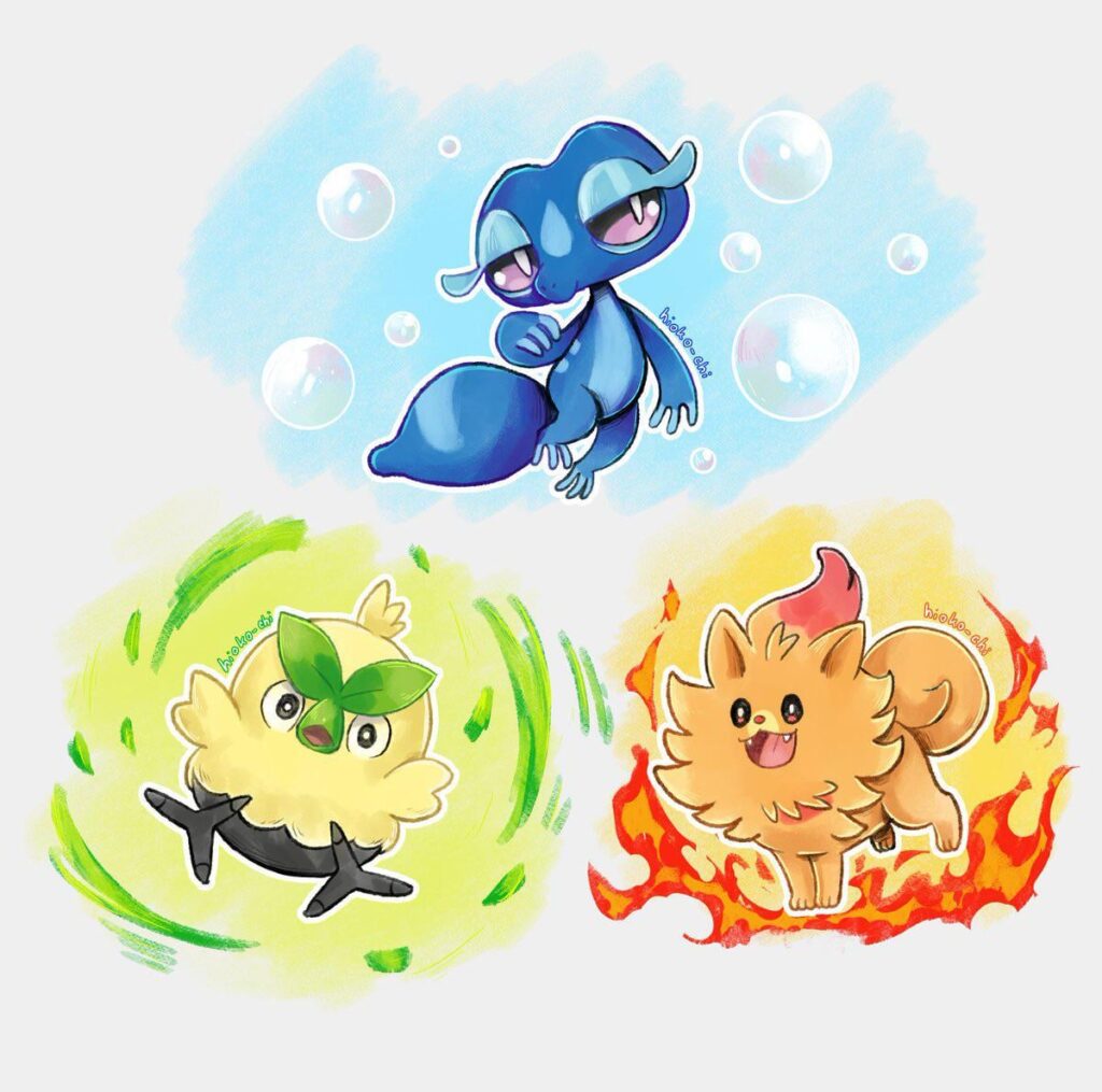 Pokemon Gen 10 Starters! [OC]