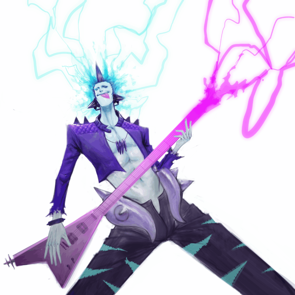 I drew toxtricity as human