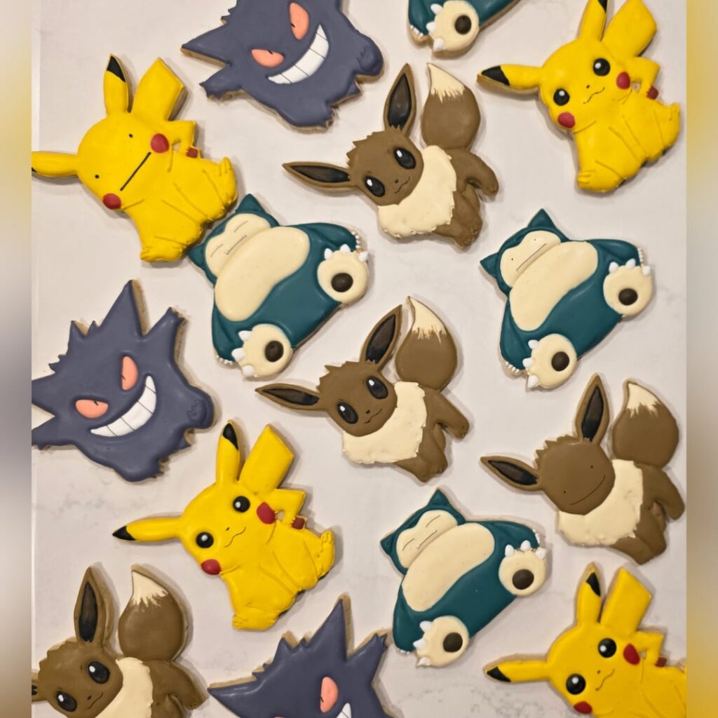 Decorated cookies for Pokémon's 30th anniversary
