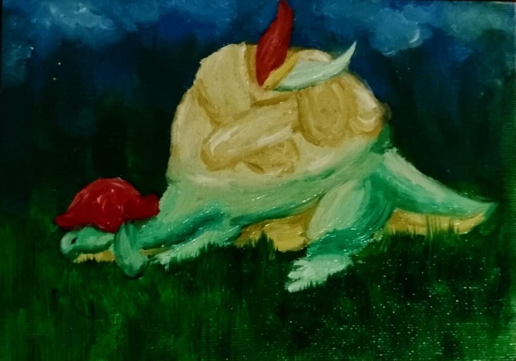 Appletun oil based painting my boyfriend painted for me :)