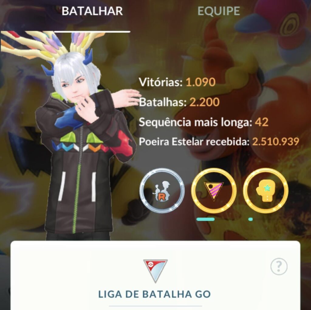 Desafio você ter uma sequência maior que a minha na Liga de Batalha Go