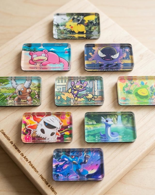 I wanted to give my favorite TCG art a "premium" look, so I made these with Acrylic! What do you think?