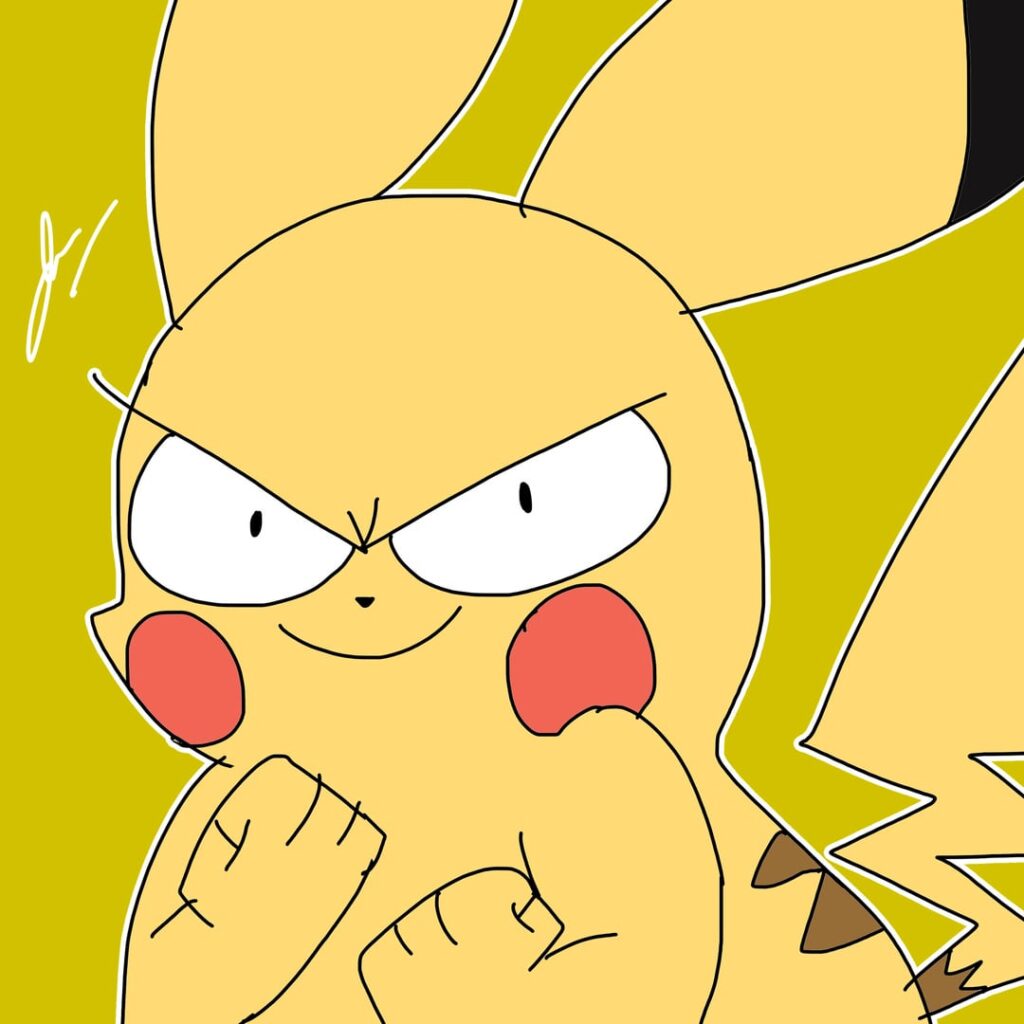 Free Pikachu Drawing PFP (If You Want A PFP For Your Favorite Pokemon Comment Down Below) [OC]