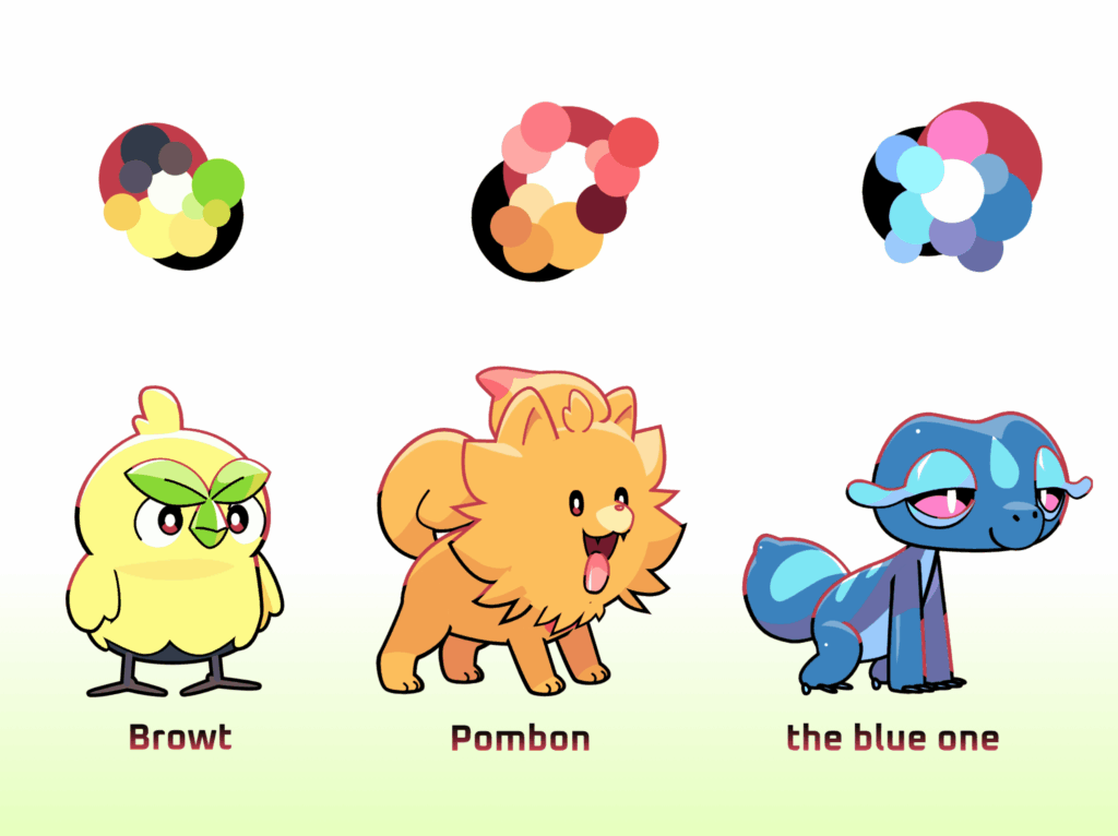 (OC) Made some vectors for the new starters! :D https://scratch.mit.edu/projects/1285009633/