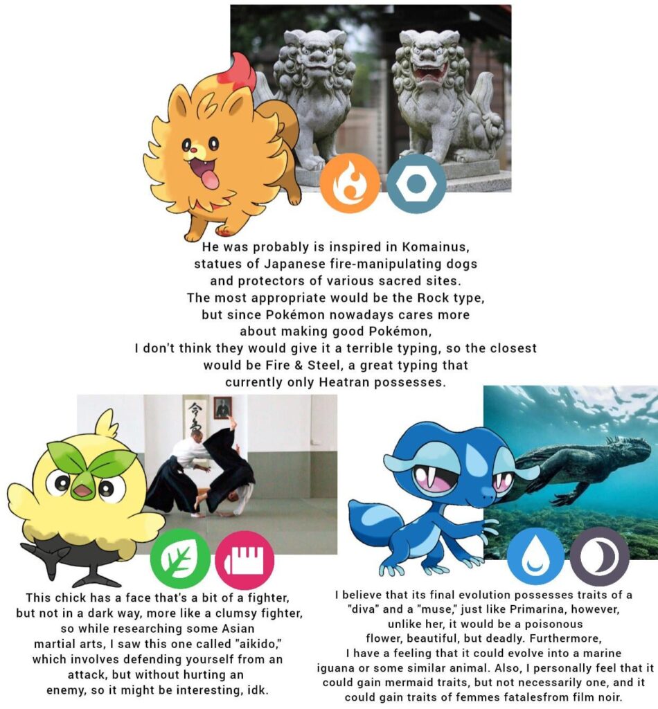 My theory about the evolutions of the Gen 10 starters.