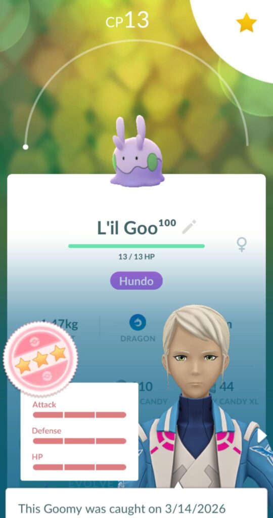 Level 1 perfect Goomy
