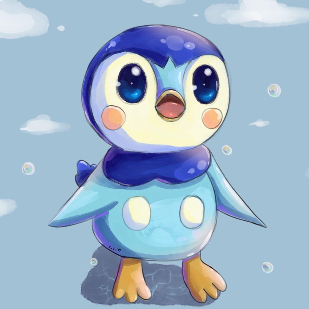My Piplup art ❤️ Love you piplup