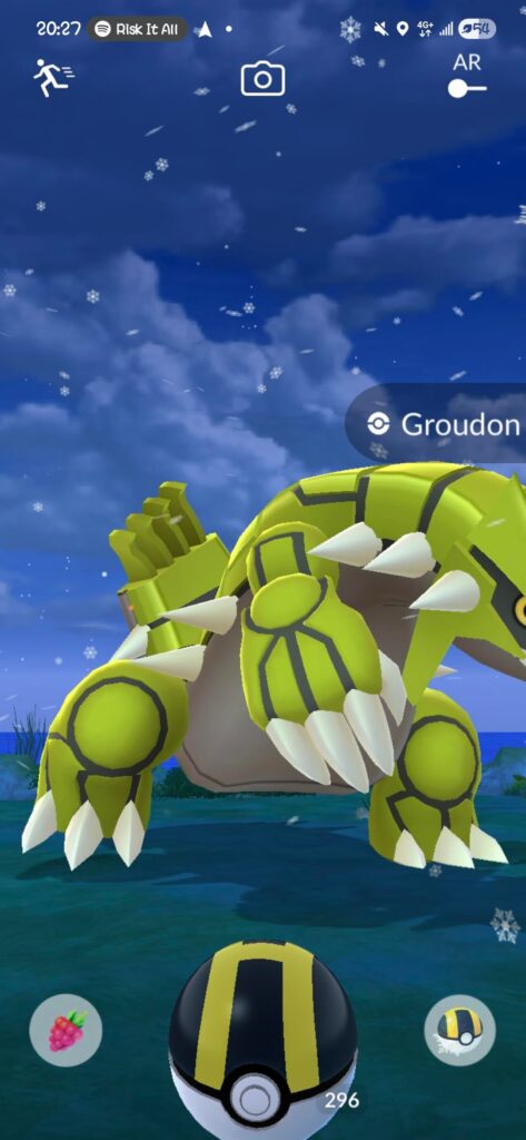 I caught a wild shiny Groudon