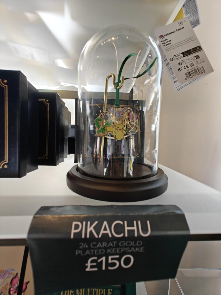 £150 Gold plated pin at London Natural History Museum