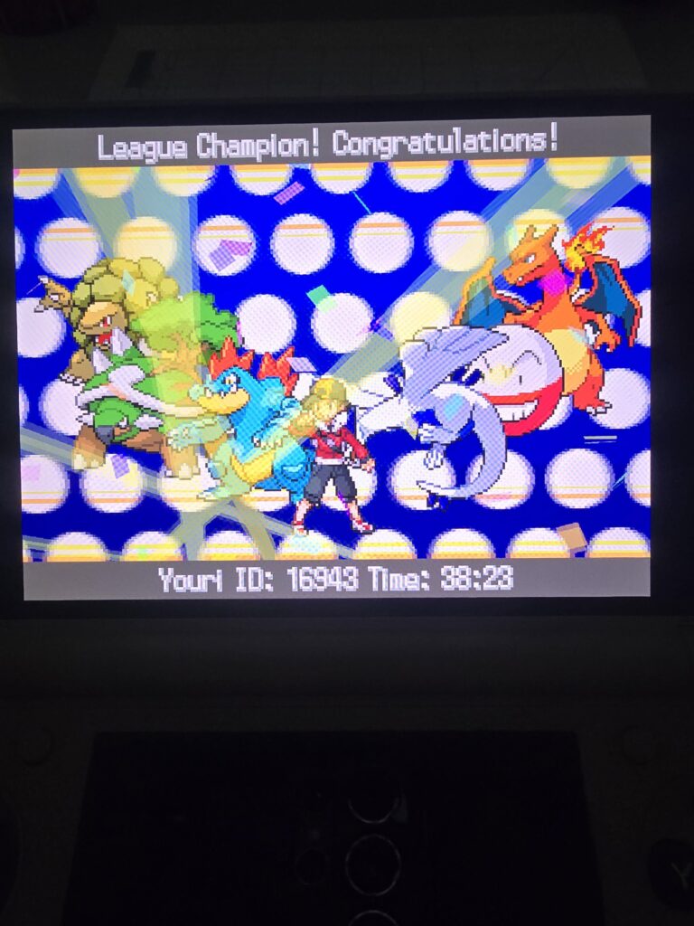 Finished my first ever Pokemon game (Stormsilver)