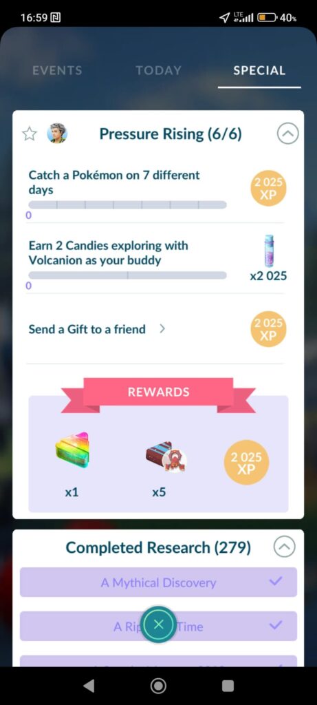 Why players whose sent Volcanion already to HOME must be blocked and can't finish current Volcanion research?