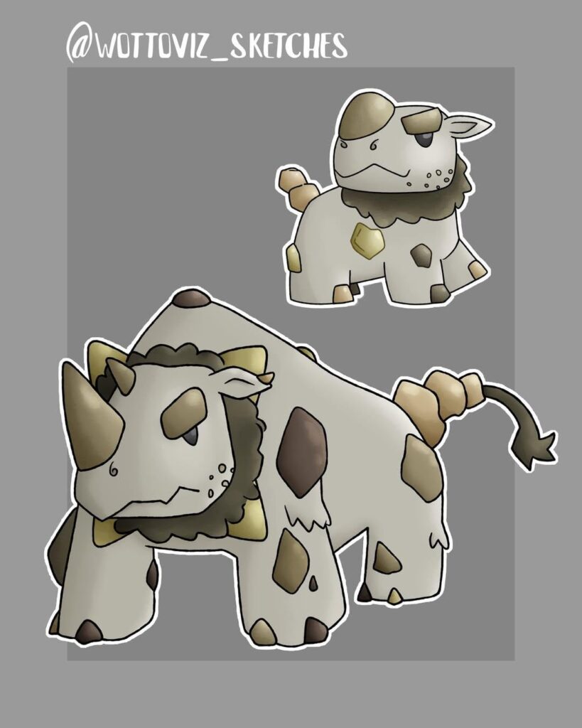 Rokhorn & Douhorn - The wooly rhino Pokémon