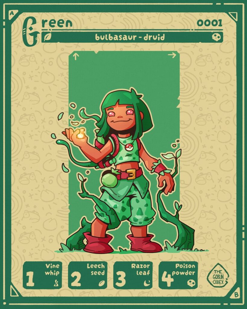 [OC][Art] What grass type would be the perfect Druid? I went for Bulbasaur