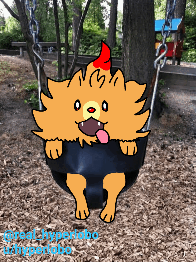 Pombon on da swing