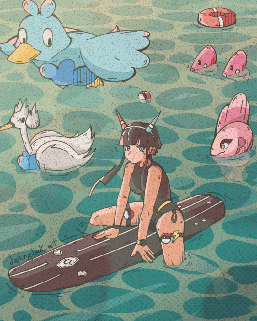 Elesa from Pokémon Black 2 & White 2 🏄‍♀️ [OC]